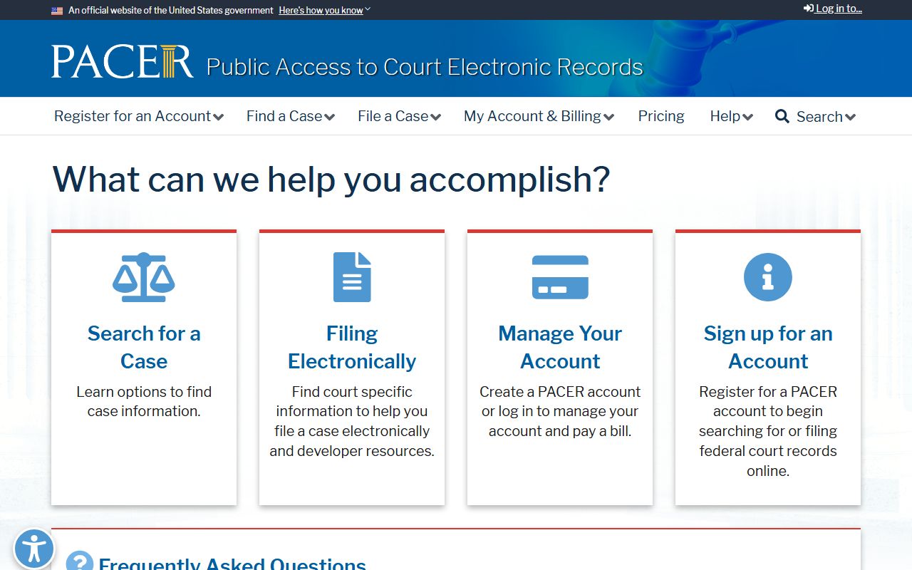 Cassia County Clerk of the District Court records compared with PACER federal access