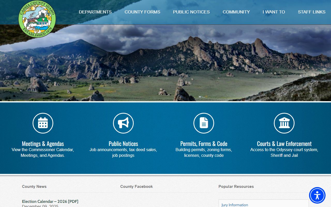 Cassia County court records official county home page